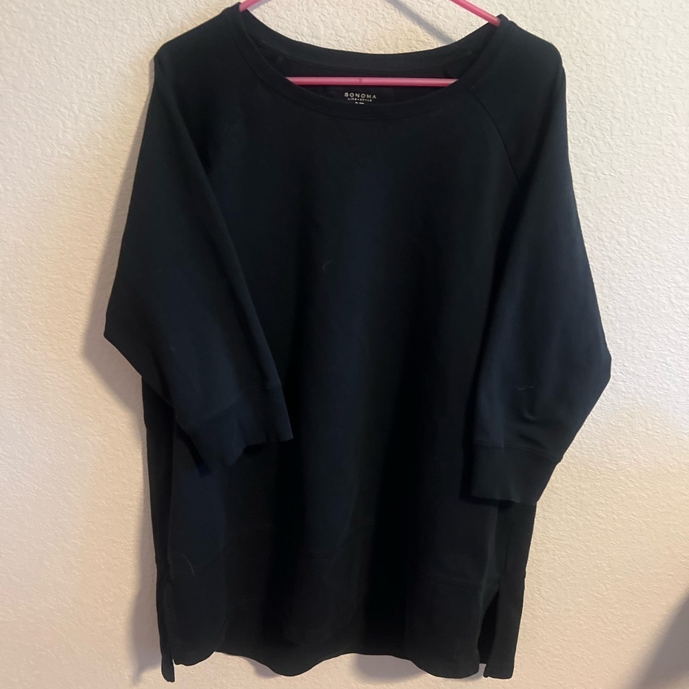 Sonoma Black Sweater Size 1X